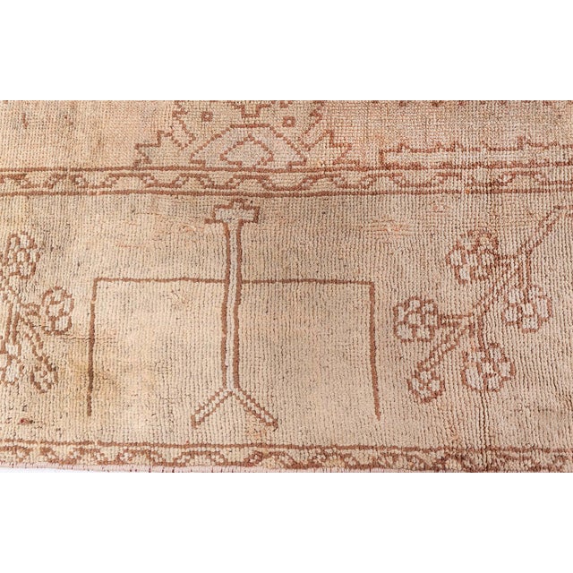 Textile Antique Turkish Oushak Rug For Sale - Image 7 of 9