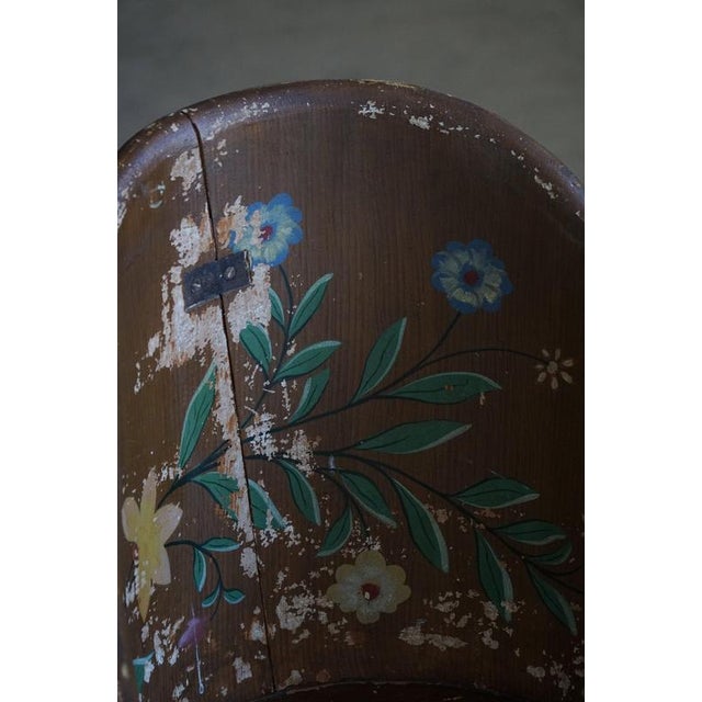 Swedish Folk Art Stump Chairs, 1890s, Set of 2 For Sale - Image 15 of 18