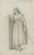 After Verburgh, Standing Woman with Staff, 1797, Chalk on Paper For Sale - Image 3 of 10