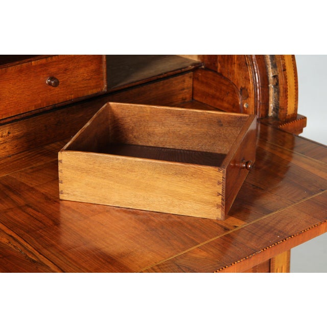 18th Century Louis XVI German Marquetry Secretaire, 1790s For Sale - Image 17 of 18