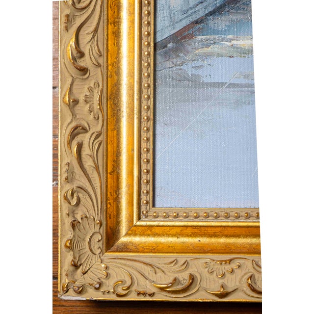 Vintage Paris Arc De Triomphe Impasto Oil Painting Signed Adams, Framed For Sale - Image 9 of 15