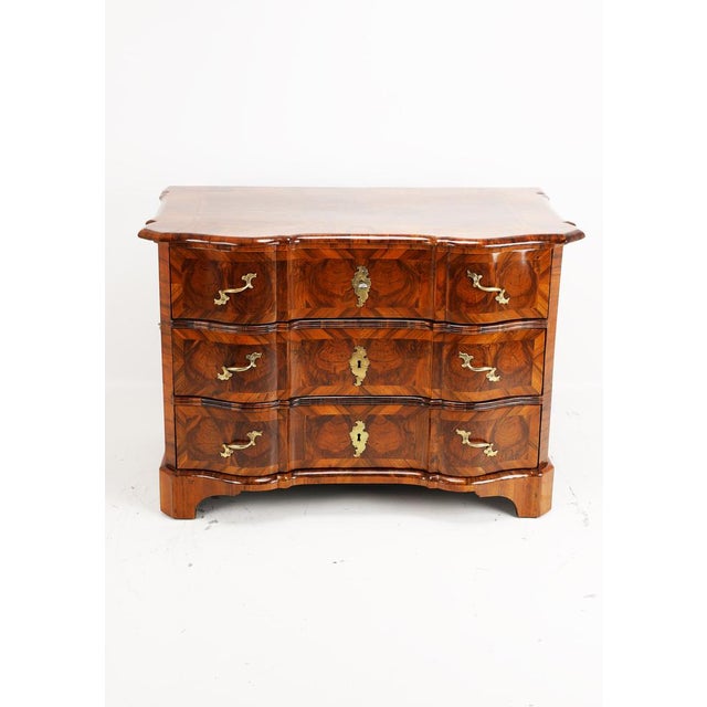 Brown Baroque Chest of Drawers in Walnut, 1760s For Sale - Image 8 of 11