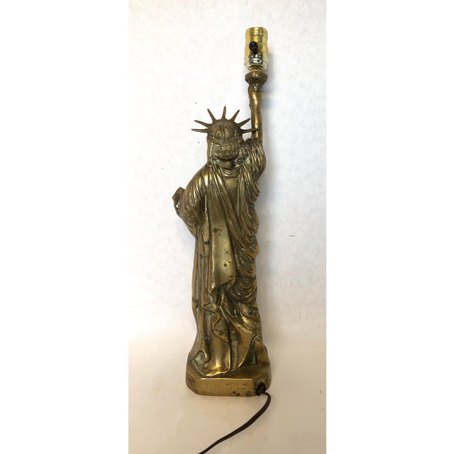 Vintage Brass Statue of Liberty Lamp Chairish