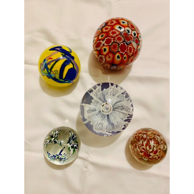 1970s Murano Paperweights and 2 Other in Murano Style For Sale - Image 5 of 10