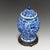 Antique Qing Dynasty Chinese Kangxi-Marked Baluster Blue and White Vase For Sale - Image 6 of 7