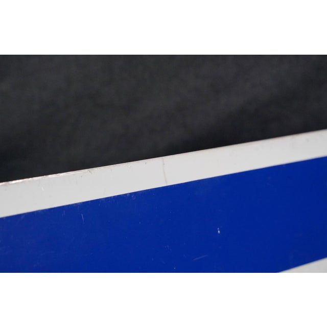 Metal Vintage Aluminum Arrow Directional Guide Sign For Sale - Image 7 of 9