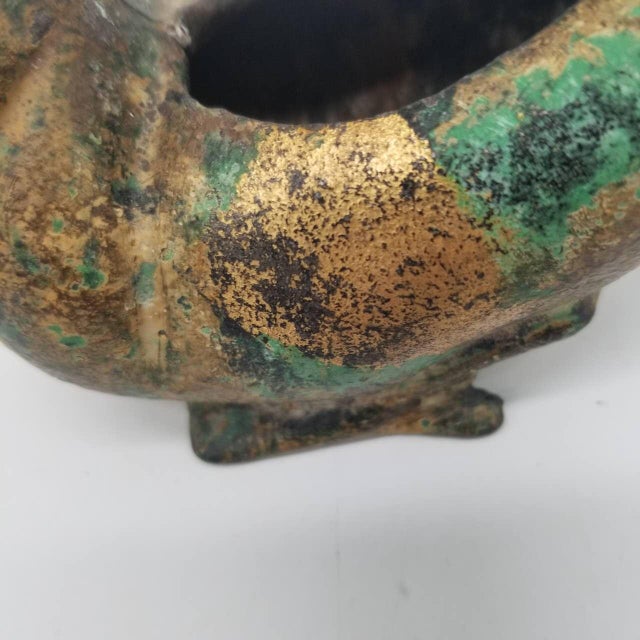 Vintage Japanese Bird Censer - Iron - Cast Iron Incense Burner For Sale - Image 12 of 15