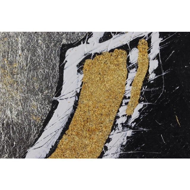 Contemporary Mixed Media Neo-expressionist painting from the studio of the very talented Sax Berlin Oil and acrylic with...