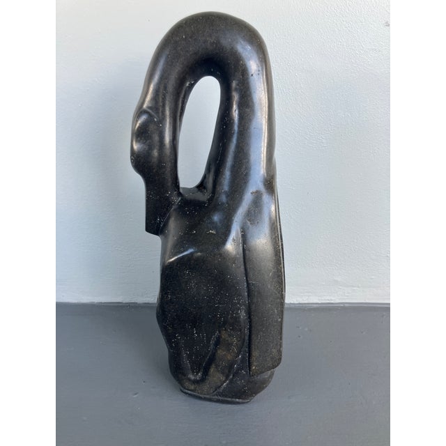 Late 20th Century Rare Large Shona Sculpture Attributed to Jonathan Mhondorohuma For Sale - Image 5 of 17