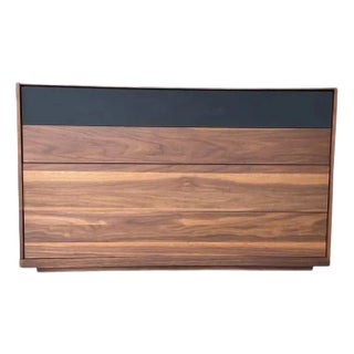 Mobican Mimosa 4 Drawer Dresser W/Black Glass Top Drawer & Smooth Open/Close Action • Maple Drawers For Sale