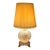 Vintage 1978 Ef & Ef Industries Floral Milk Glass Table Lamp For Sale