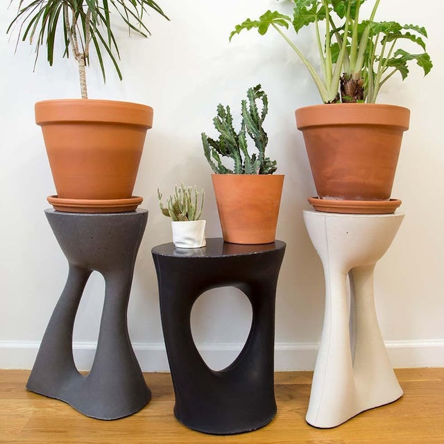 Not Yet Made - Made To Order Tall Grey Kreten Side Table From Souda, Concrete End Table, Modern Bedside Table For Sale - Image 5 of 10