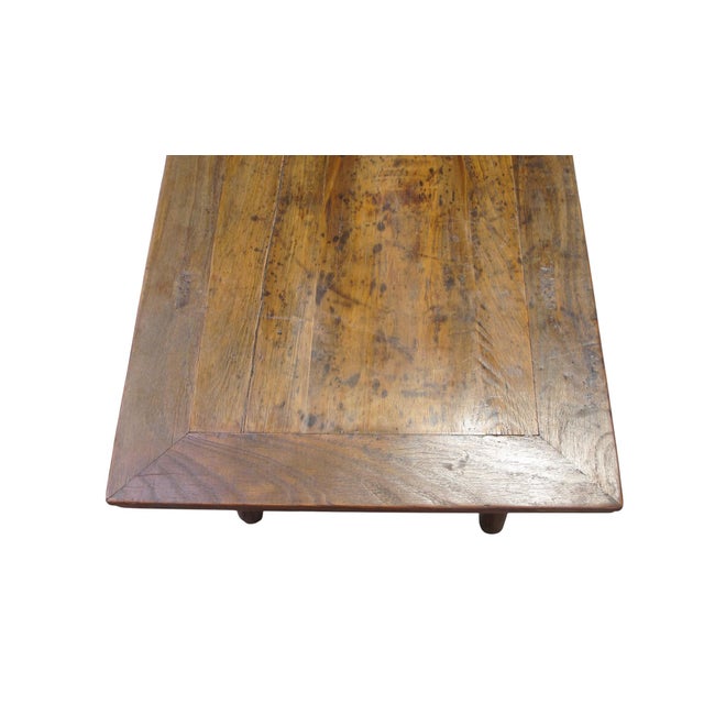 Brown 84" Long Antique Painting Table For Sale - Image 8 of 12