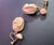1950s Lucite Demi-Parure Marriage in Pink Earrings and Necklace, Classic MCM West Germany For Sale - Image 5 of 8