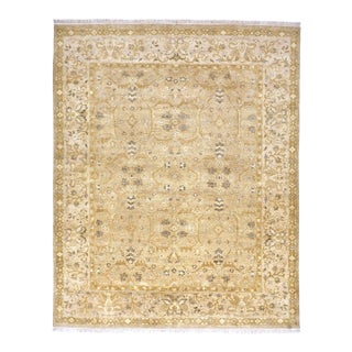 Hand Knotted Indo Oushak Rug. 8'x 10' For Sale