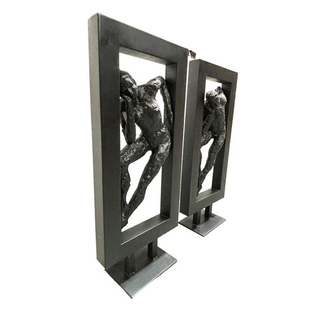 Abstract Ballet Dancers Sculptures by Gerard Koch for Austin Productions, Pair For Sale - Image 4 of 4
