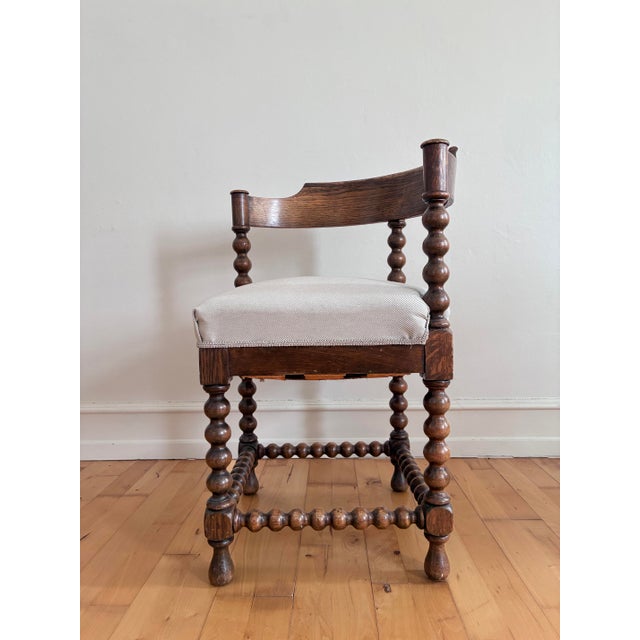 Pair of Antique Edwardian Bobbin Corner Chairs, English 1900 For Sale - Image 15 of 18