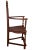Renaissance Style French Walnut Caquetiore Armchair Carved Back Splat, 19th Century For Sale In Dallas - Image 6 of 11