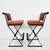 1970s Pair of Iron & Ostrich Leather Barstools in the Style of Cleo Baldon For Sale - Image 10 of 18
