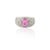 2.03 Ctw Pink Sapphire and Diamond Thick Dome Ring Size 7 For Sale In New York - Image 6 of 10