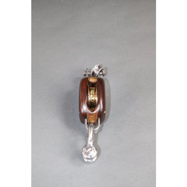 Wood Single Sheave Yacht Pulley Block For Sale - Image 7 of 7