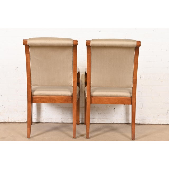 Henredon French Empire Carved Walnut and Giltwood Armchairs, Pair For Sale - Image 9 of 11