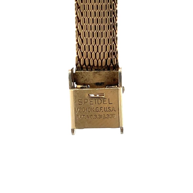 Mid 20th Century Omega 14k Yellow Gold Manual Wind Ladies Wrist Watch For Sale - Image 11 of 11