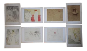 Vintage Lithographs-Toulouse Lautrec- "Elles [Women]"-Set of 8