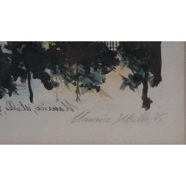 Modern Maurice Utrillo, The Galette Mill, Original Signed Lithograph For Sale - Image 3 of 8