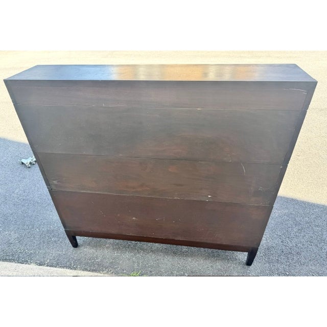 Antique Globe Wernicke Arts & Crafts Mahogany Three Stack Double Barrister Bookcase For Sale - Image 10 of 12