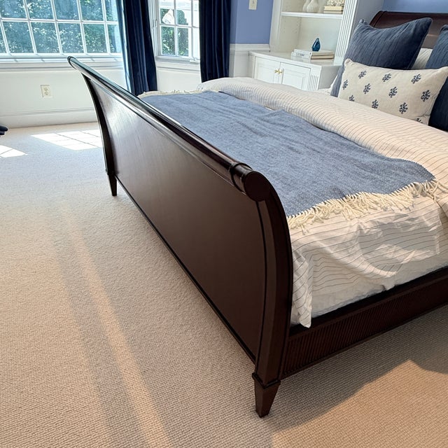 Barbara Barry for Baker King Size Sleigh Bed For Sale - Image 13 of 14