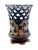 Ceramic Early 20th Century Royal Copenhagen Blue and White Fluted Full Lace Vase For Sale - Image 7 of 8