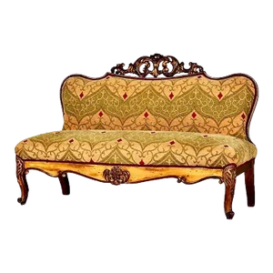 Rococo-Style Giltwood Settee or Bench