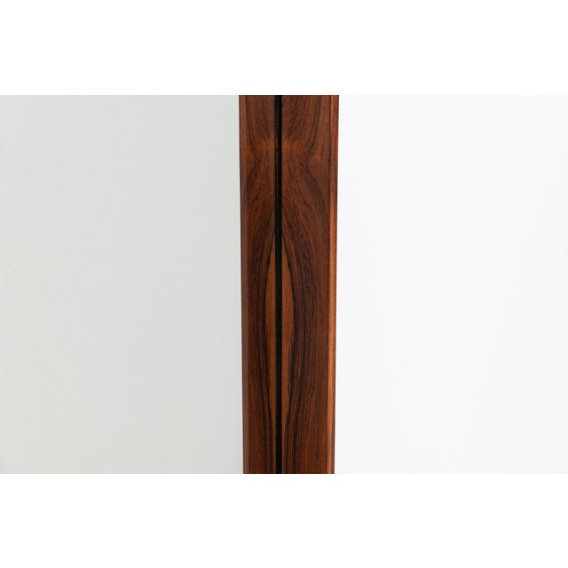 Glass Wall Mirror in Rosewood by Niels Clausen for NC Møbler, Denmark, 1960s For Sale - Image 7 of 13