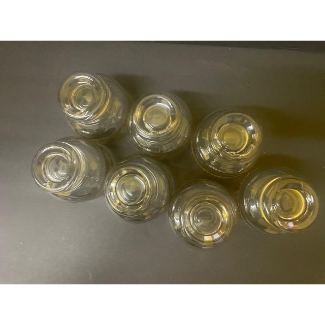 Rosenthal Mid-Century Modern Culver Ltd. 22k Gold Valencia Footed Barware - Set of 7 For Sale - Image 4 of 9