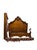 1990s 1990s Century Furniture Queen Size Bedframe With Attached Ruffled Skirt For Sale - Image 5 of 12