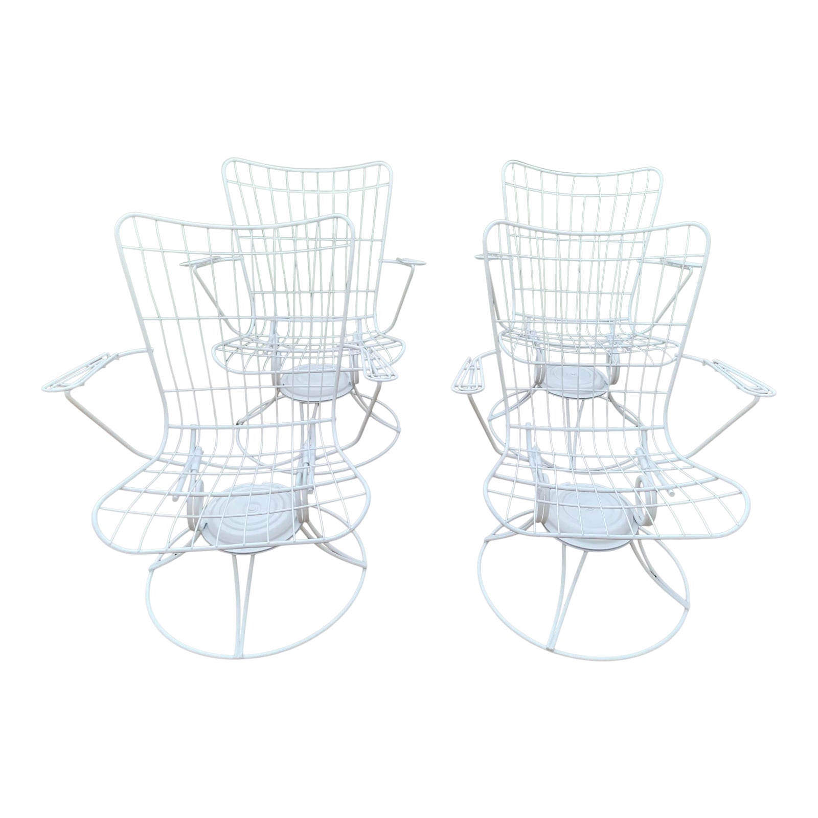 Homecrest Swivel Rocker Chairs Set of 4 Chairish