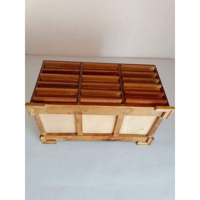 1950s Vintage Wooden Watchmakers Cabinet, 1950s For Sale - Image 5 of 11