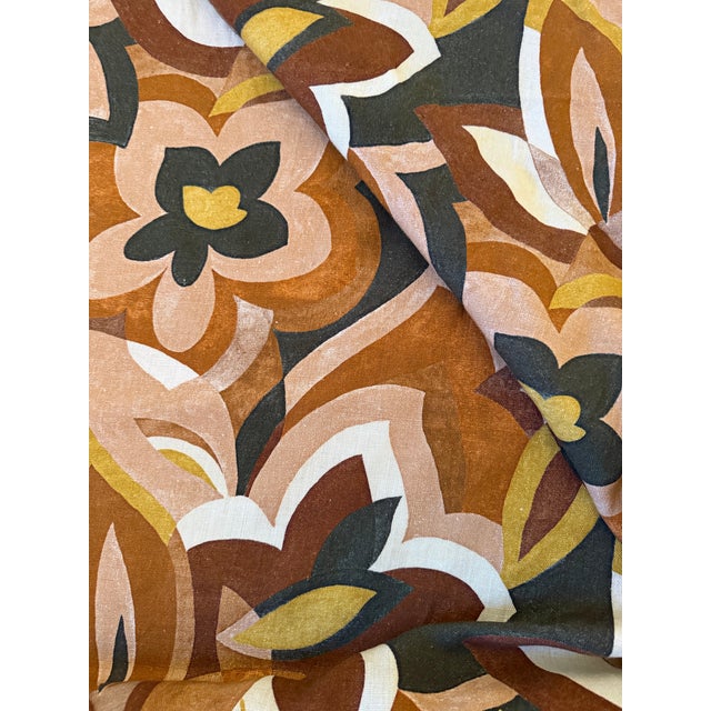 Jardin De Cezanne Linen Fabric by Misia 4 Yards For Sale - Image 4 of 5