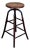 Early 20th Century Late Victorian Oak and Iron Drafting/Workshop Adjustable Stool by Thonet For Sale