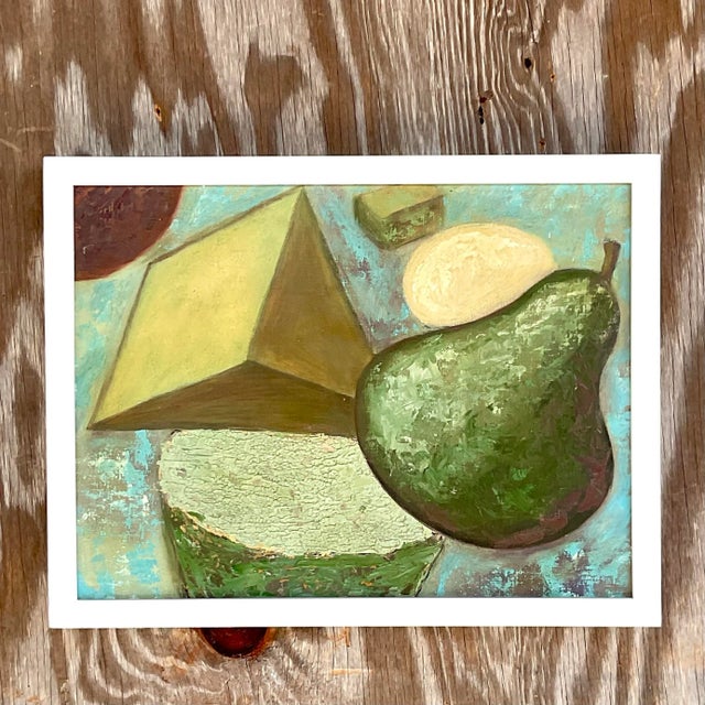 Abstract Vintage Boho Abstract Original Oil Painting For Sale - Image 3 of 9