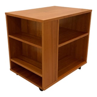 Contemporary Taboret Side Table With Casters For Sale