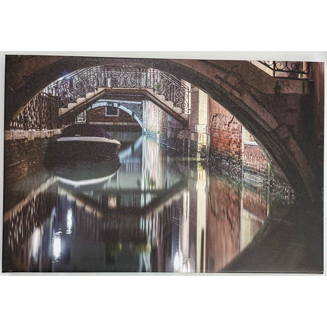 Contemporary “Three Bridges in Venice” Photo on Canvas For Sale - Image 3 of 5