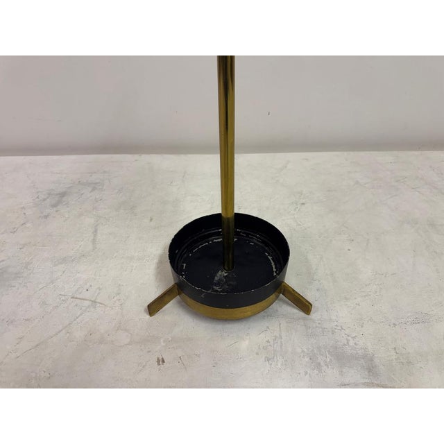 Italian Brass and Iron Umbrella Stand, v For Sale - Image 9 of 11