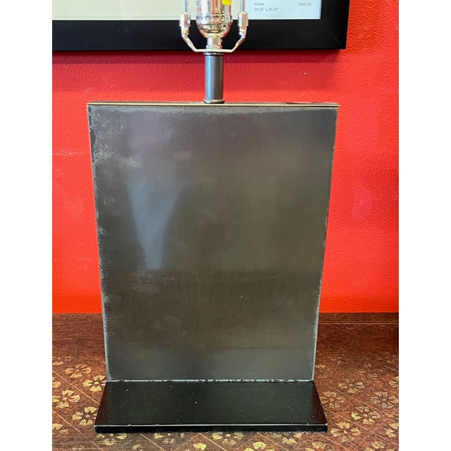 2000 - 2009 Chapman Contemporary Bronze Slab Lamps. Pair. For Sale - Image 5 of 16