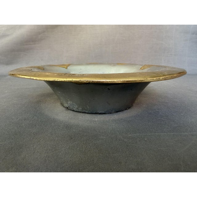 Brutalist Vintage Fruit Bowl Sculpture in Bronze Aluminum by David Marshall, 1980 For Sale - Image 3 of 7