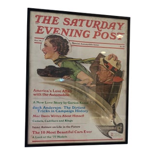 Framed Vintage Norman Rockwell “Exhilaration” Saturday Evening Post Cover1976 For Sale