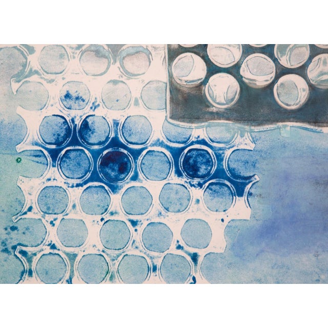 Late 20th Century Maryanne Meltzer, Water Droplet, Monotype Etching with Embossing, signed For Sale - Image 4 of 5