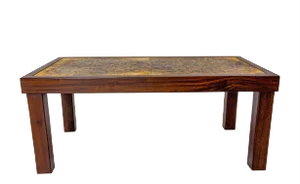 French Coffee Table with Ceramics by Jean Dasti Vallauris, 1960