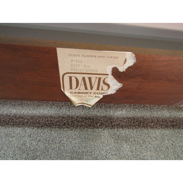 Wood Davis Cabinet Solid Cherry King Size Headboard For Sale - Image 7 of 7